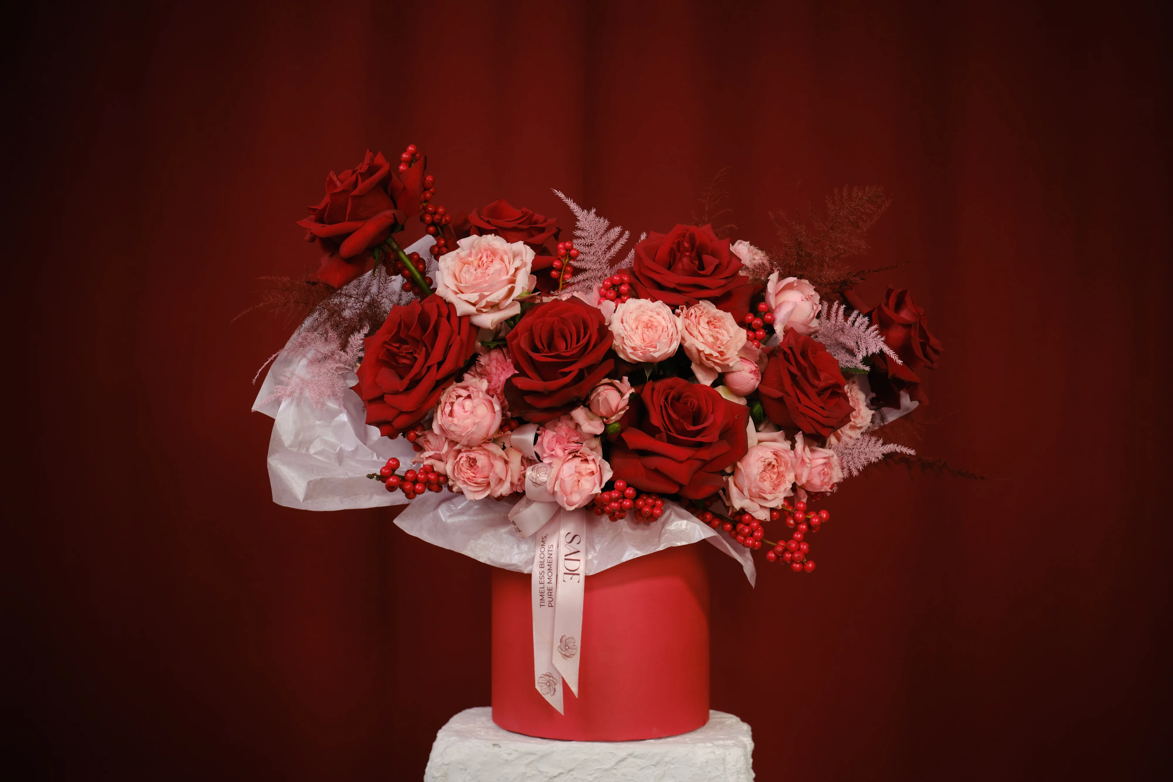 Velvet Box: Kırmızı & Pembe Aşkı